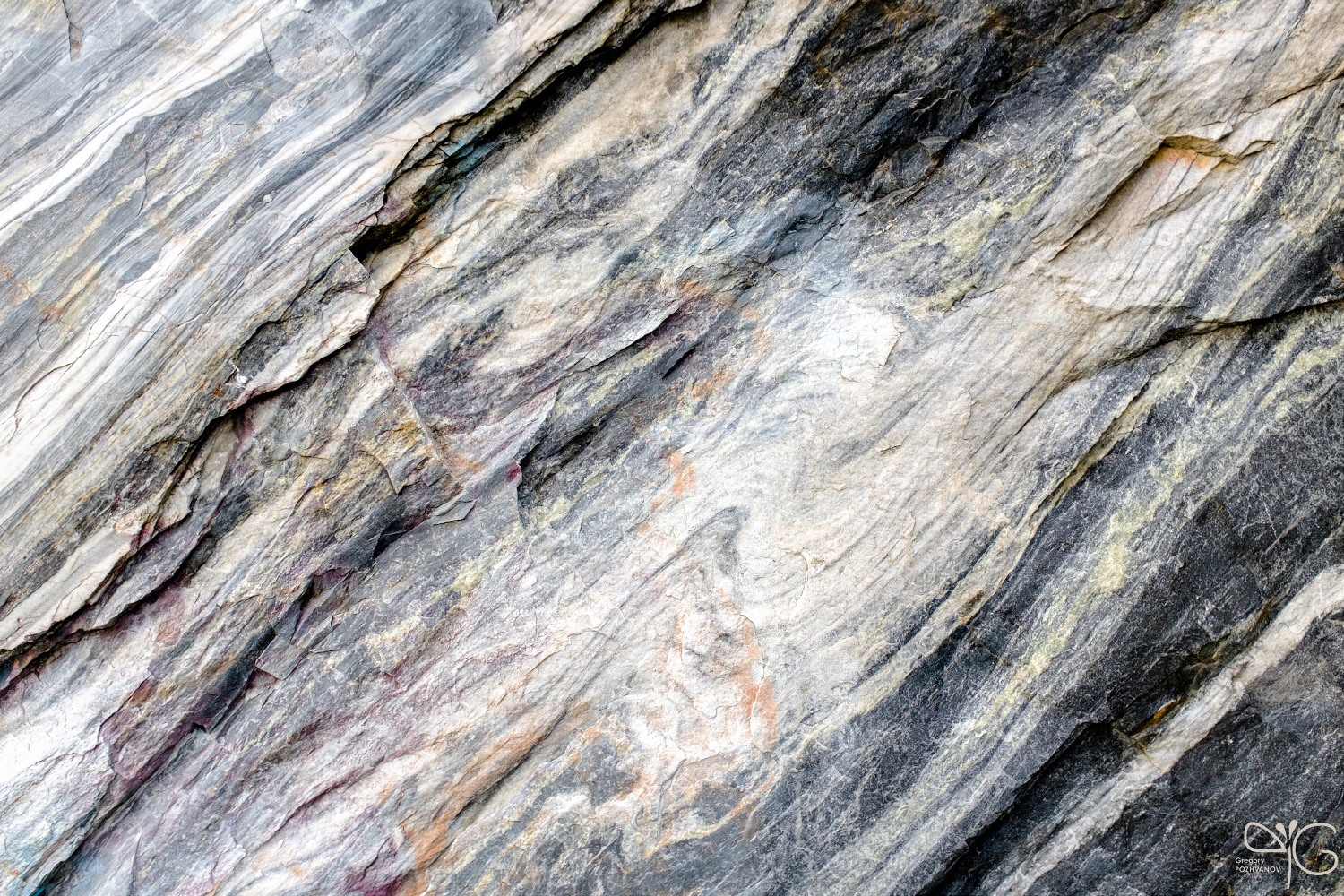 Marble textures in Ruskeala