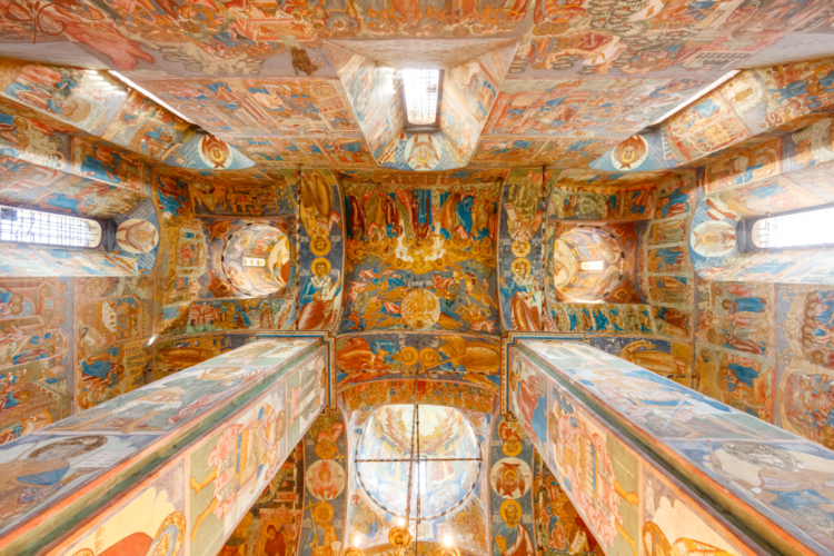 Церковь Ильи Пророка в Ярославле: фрески