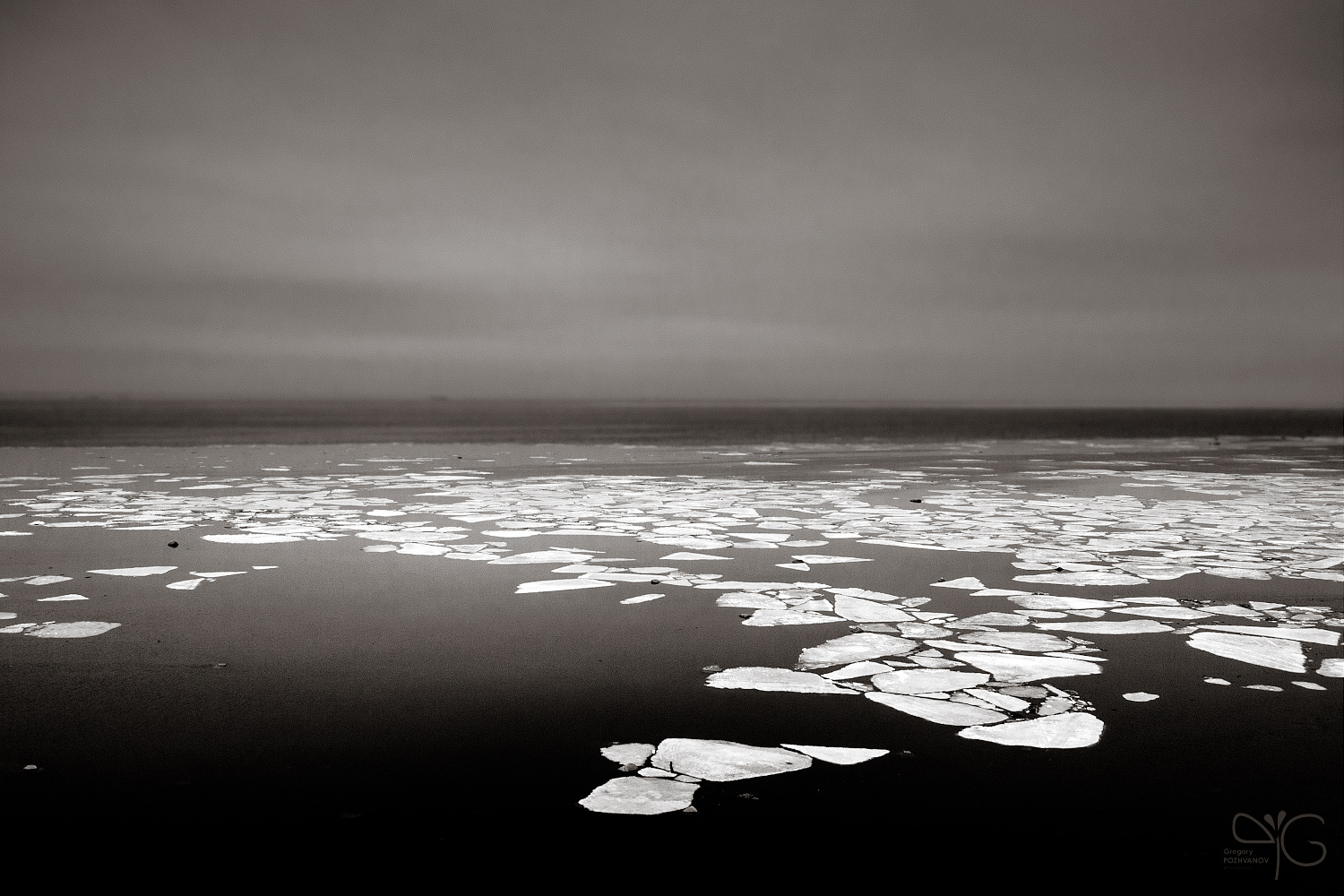 Финский залив. Ледоход. Апрель 2009.